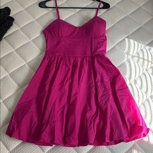 Pink Spaghetti Strap Dress